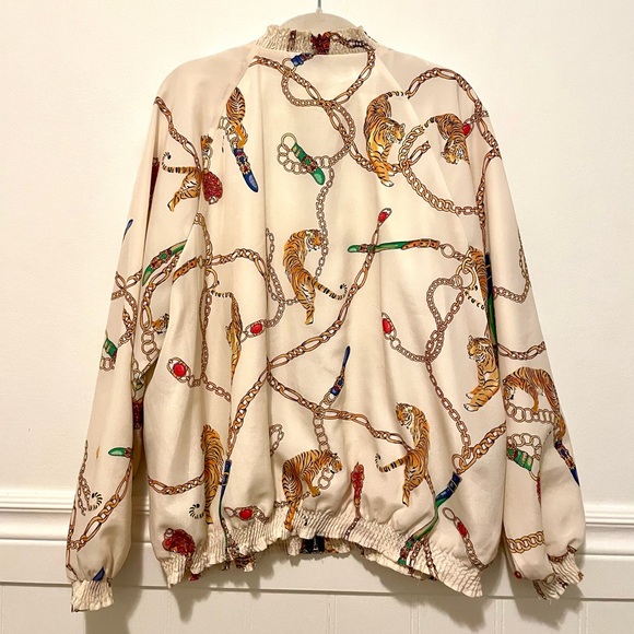 Zara Animal Print Bomber, Size XL - Picture 3 of 4